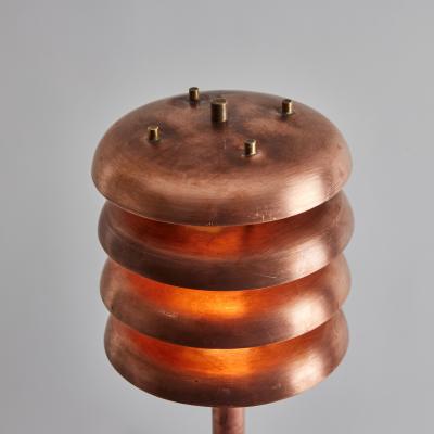 Poul Henningsen Two Enlighten Gibson Outdoor Bollard Light in Raw Copper