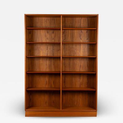 Poul Hundevad Danish Modern Teak Tall Double Bookcase Poul Hundevad