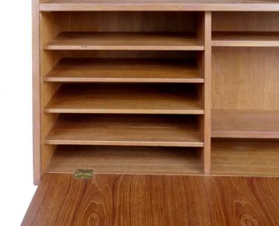 Poul Hundevad Poul Hundevad Danish Modern Secretary Wall Unit on Hairpin Legs