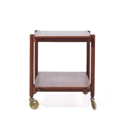 Poul Hundevad Poul Hundevad for Domus Mid Century Danish Teak Expanding Serving Bar Cart