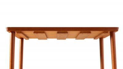 Poul Hundevad Set of 5 Nesting Snack Tables By Carlo Jenson For Hundevad Of Denmark in Teak