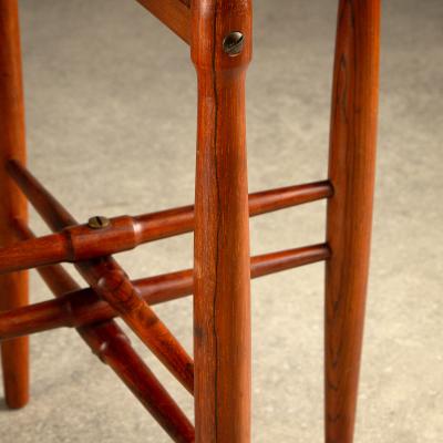 Poul Hundevad Teak and Ceramic side table by Poul Hundevad and J rgen Mogensen Denmark 1960s