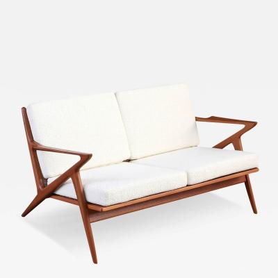 Poul Jensen Poul Jensen Teak Love Seat Sofa for Selig