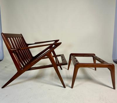 Poul Jensen Poul Jensen Z Chair with Ottoman