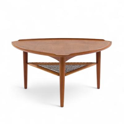 Poul Jensen Poul Jensen for Selig Mid Century Danish Guitar Pick Side End Table