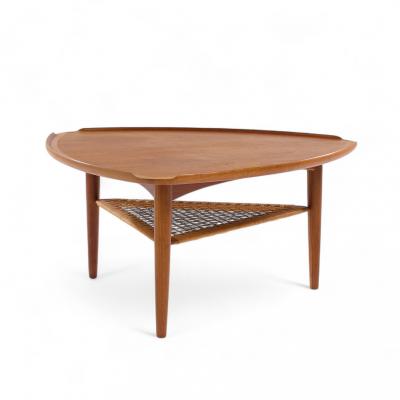 Poul Jensen Poul Jensen for Selig Mid Century Danish Guitar Pick Side End Table