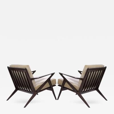 Poul Jensen Poul Jensen for Selig Z Lounge Chairs Denmark