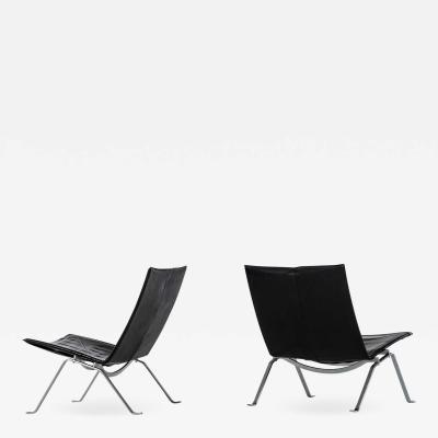 Poul Kj rholm Kjaerholm Easy Chairs Model PK 22 Produced by E Kold Christensen in Denmark