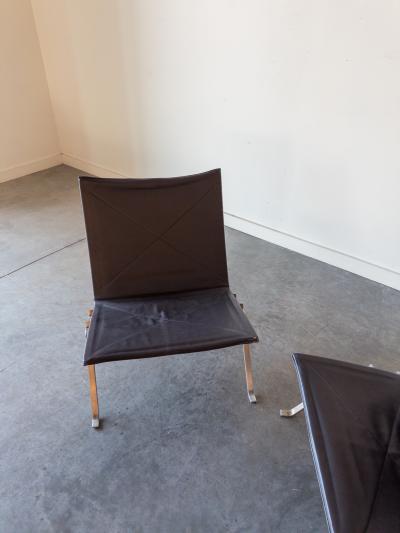 Poul Kj rholm Kjaerholm PK22 Lounge Chairs by Poul Kj rholm for E Kold Christensen
