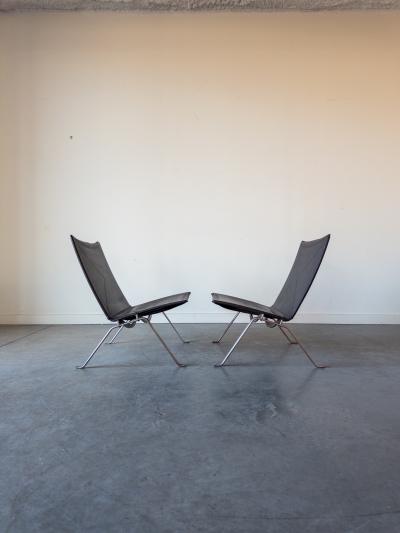Poul Kj rholm Kjaerholm PK22 Lounge Chairs by Poul Kj rholm for E Kold Christensen
