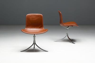 Poul Kj rholm Kjaerholm PK9 Dining Chairs by Poul Kj rholm for E Kold Christensen Denmark 1960s