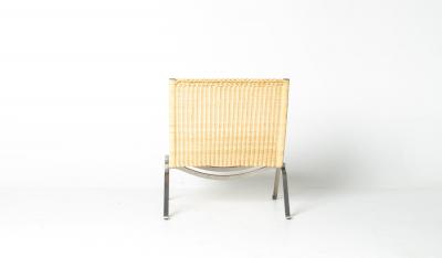 Poul Kj rholm Kjaerholm Poul Kj rholm PK22 Lounge Chair for Fritz Hansen in Woven Cane