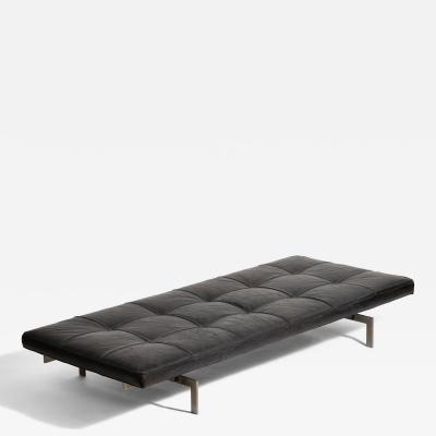 Poul Kjaerholm Daybed with Leather and Steel for E Kold Christensen 1960s