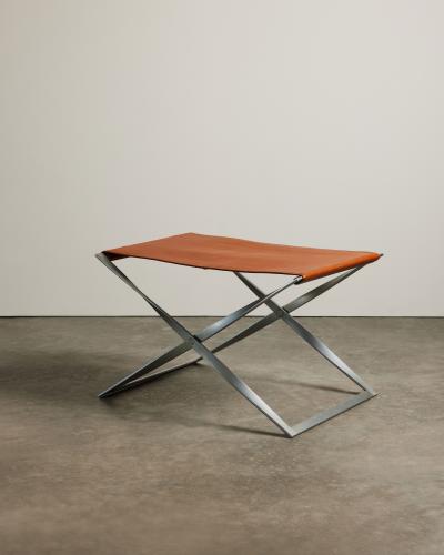 Poul Kjaerholm Kj rholm PK91 Leather Folding Stool