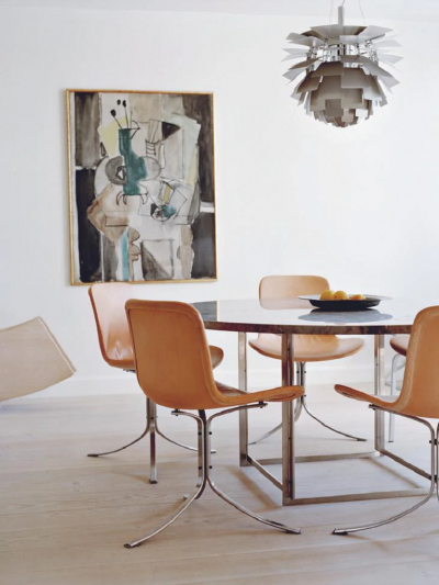 Poul Kjaerholm Kj rholm POUL KJAERHOLM PK54 CIRCULARE TABLE IN GREY BROWN HONED