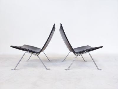 Poul Kjaerholm Kj rholm Pair of PK22 Armchairs by Poul Kjaerholm for E Kold Christen