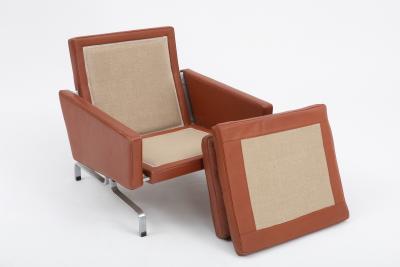 Poul Kjaerholm Kj rholm Poul Kj rholm PK31 Leather Lounge Set for Fritz Hansen Denmark 1988 Set of 4