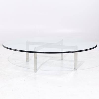 Poul Kjaerholm Kj rholm Poul Kj rholm for Fritz Hansen Style Mid Century Chrome and Glass Coffee Table