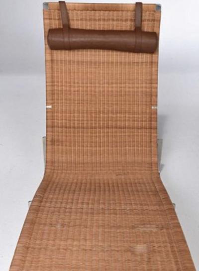 Poul Kjaerholm Kj rholm Poul Kjaerholm for Fritz Hansen PK24 Wicker and Chrome Lounge Chair