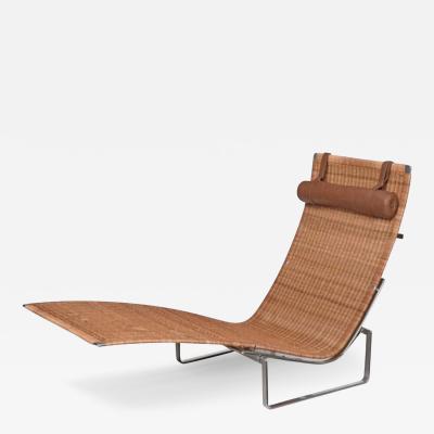 Poul Kjaerholm Kj rholm Poul Kjaerholm for Fritz Hansen PK24 Wicker and Chrome Lounge Chair