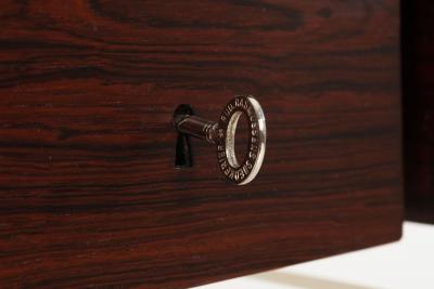 Poul N rreklit Rosewood Lucite Executive Desk for Sigurd Hansen Denmark 1960s