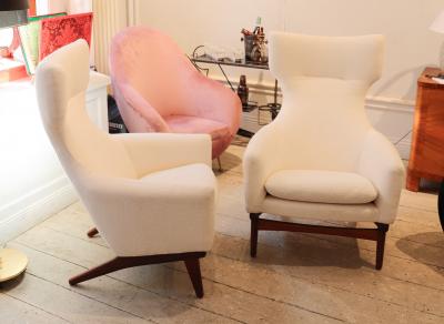 Poul Volther A Pair of Swedish Poul Volther Armchairs circa 1950