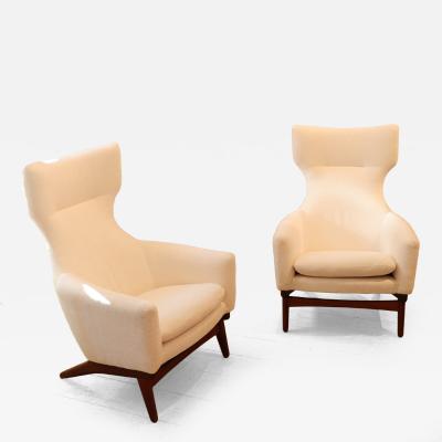 Poul Volther A Pair of Swedish Poul Volther Armchairs circa 1950