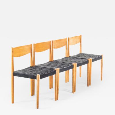 Poul Volther Set of Four 4 Poul Volther for Frem Rojle Danish Modern Dining Chairs