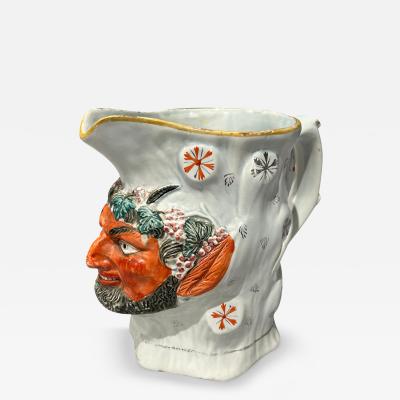 Pratt Ware Pottery Satyr Jug
