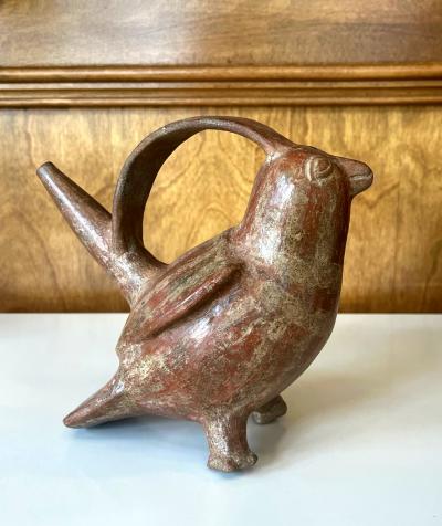Pre Columbian Ceramic Sican Bird Vessel TL Tested