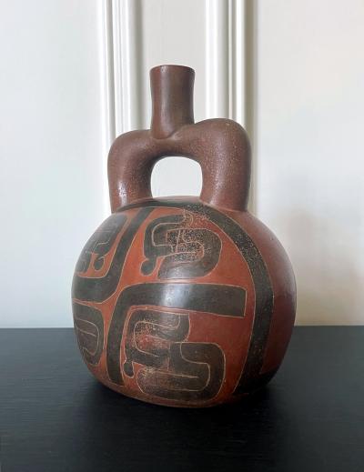Pre Columbian Cupisnique Stirrup Vessel from Peru