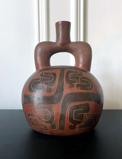 Pre Columbian Cupisnique Stirrup Vessel from Peru