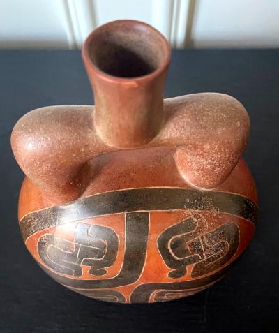 Pre Columbian Cupisnique Stirrup Vessel from Peru