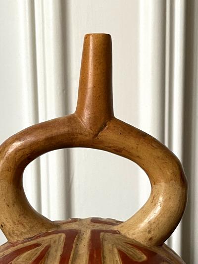 Pre Columbian Stirrup Vessel from Moche Culture