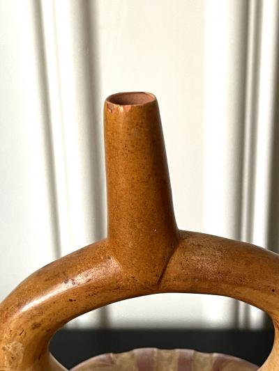 Pre Columbian Stirrup Vessel from Moche Culture