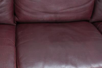 Preben Fabricius Cordovan Leather and Chrome Steel Sofa by Preben Fabricius for Walter Knoll