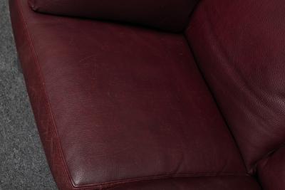 Preben Fabricius Cordovan Leather and Chrome Steel Sofa by Preben Fabricius for Walter Knoll