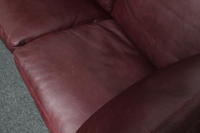 Preben Fabricius Preben Fabricius for Walter Knoll Cordovan Leather and Chromed Steel Sofa