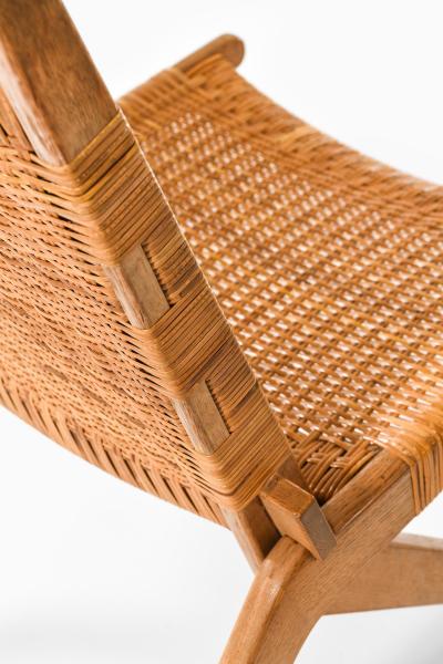 Preben Thorsen Set of 2 Easy Chairs in Cane and Oak by Preben Thorsen 1957