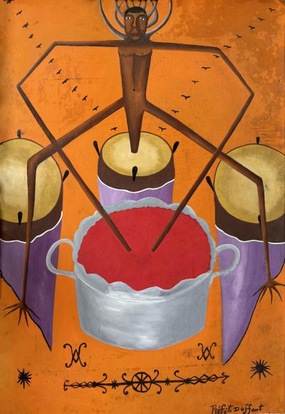 Prefete Duffaut Bossou Sacred Bull Powerful Lwa Spirit Haitian Vodou