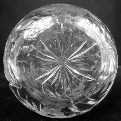 Pretty American Edwardian Art Nouveau Crystal Pink Enamel Perfume