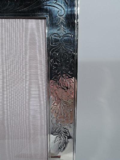 Pretty Antique Edwardian American Sterling Silver Picture Frame
