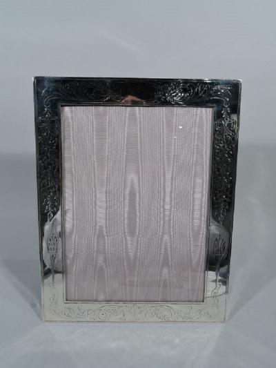 Pretty Antique Edwardian American Sterling Silver Picture Frame