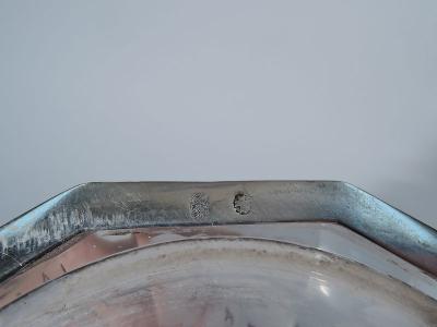 Pretty Antique German Silver and Crystal Decanter C 1910