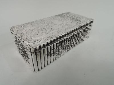 Pretty Italian Classical Silver Keepsake Box