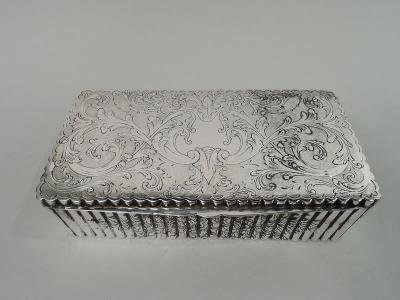 Pretty Italian Classical Silver Keepsake Box