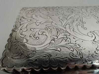 Pretty Italian Classical Silver Keepsake Box