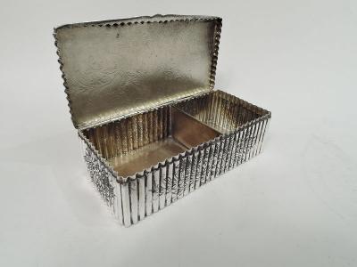 Pretty Italian Classical Silver Keepsake Box