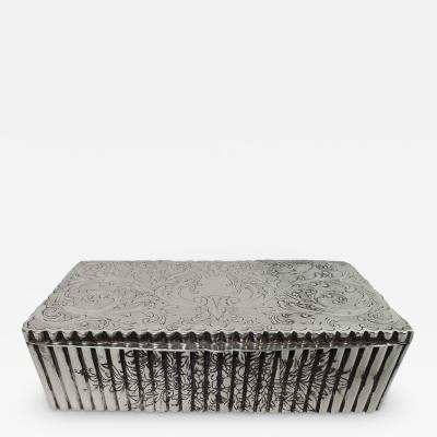 Pretty Italian Classical Silver Keepsake Box