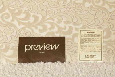 Preview Post Modern 1990s Preview Sectional Sofa in Plush Ivory White Boucl 